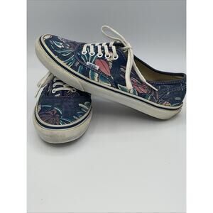 VANS VAN DOREN 7.5 mens BLACK PARROT SHOES FLORAL WOMENS 9 OLD SKOOL Blue Pink